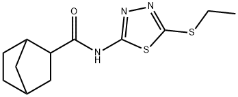 N-(5-ethylsulfanyl-1,3,4-thiadiazol-2-yl)bicyclo[2.2.1]heptane-3-carboxamide Struktur