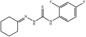 1-(cyclohexylideneamino)-3-(2,4-difluorophenyl)thiourea Struktur