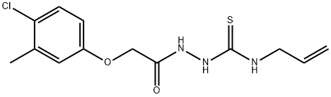 1-[[2-(4-chloro-3-methylphenoxy)acetyl]amino]-3-prop-2-enylthiourea Struktur