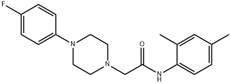 N-(2,4-dimethylphenyl)-2-[4-(4-fluorophenyl)piperazin-1-yl]acetamide Struktur