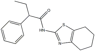 2-phenyl-N-(4,5,6,7-tetrahydro-1,3-benzothiazol-2-yl)butanamide Struktur