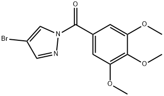 (4-bromopyrazol-1-yl)-(3,4,5-trimethoxyphenyl)methanone Struktur