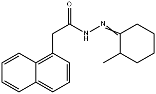 N-[(E)-(2-methylcyclohexylidene)amino]-2-naphthalen-1-ylacetamide Structure