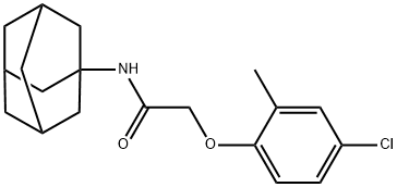 N-(1-adamantyl)-2-(4-chloro-2-methylphenoxy)acetamide Struktur