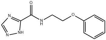 N-(2-phenoxyethyl)-1H-1,2,4-triazole-5-carboxamide Struktur