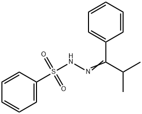 N-[(E)-(2-methyl-1-phenylpropylidene)amino]benzenesulfonamide Struktur