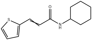 (E)-N-cyclohexyl-3-thiophen-2-ylprop-2-enamide Struktur