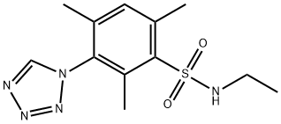 N-ethyl-2,4,6-trimethyl-3-(tetrazol-1-yl)benzenesulfonamide Struktur