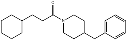 1-(4-benzylpiperidin-1-yl)-3-cyclohexylpropan-1-one Struktur