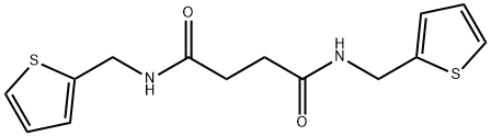 N,N'-bis(thiophen-2-ylmethyl)butanediamide Struktur