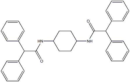 N-[4-[(2,2-diphenylacetyl)amino]cyclohexyl]-2,2-diphenylacetamide Struktur