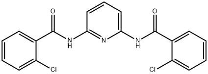 2-chloro-N-[6-[(2-chlorobenzoyl)amino]pyridin-2-yl]benzamide Struktur