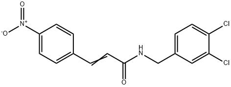 (E)-N-[(3,4-dichlorophenyl)methyl]-3-(4-nitrophenyl)prop-2-enamide Struktur