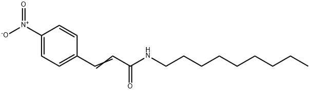 (E)-3-(4-nitrophenyl)-N-nonylprop-2-enamide Struktur