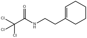 2,2,2-trichloro-N-[2-(cyclohexen-1-yl)ethyl]acetamide Struktur