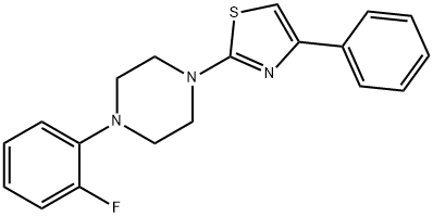 2-[4-(2-fluorophenyl)piperazin-1-yl]-4-phenyl-1,3-thiazole Struktur