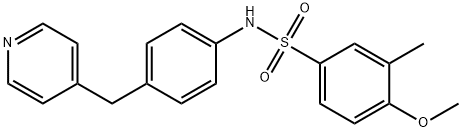 4-methoxy-3-methyl-N-[4-(pyridin-4-ylmethyl)phenyl]benzenesulfonamide Struktur