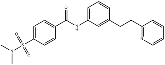 4-(dimethylsulfamoyl)-N-[3-(2-pyridin-2-ylethyl)phenyl]benzamide Struktur