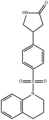 4-[4-(3,4-dihydro-2H-quinolin-1-ylsulfonyl)phenyl]pyrrolidin-2-one Struktur