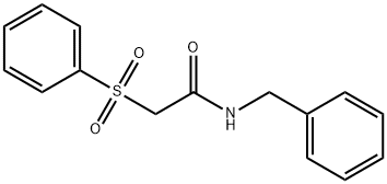 2-(benzenesulfonyl)-N-benzylacetamide Struktur