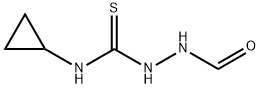 N-(cyclopropylcarbamothioylamino)formamide Structure