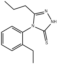 4-(2-ethylphenyl)-3-propyl-1H-1,2,4-triazole-5-thione Struktur