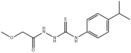 1-[(2-methoxyacetyl)amino]-3-(4-propan-2-ylphenyl)thiourea Struktur