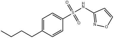 4-butyl-N-(1,2-oxazol-3-yl)benzenesulfonamide Struktur