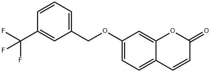 7-[[3-(trifluoromethyl)phenyl]methoxy]chromen-2-one Structure