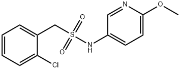 1-(2-chlorophenyl)-N-(6-methoxypyridin-3-yl)methanesulfonamide Struktur