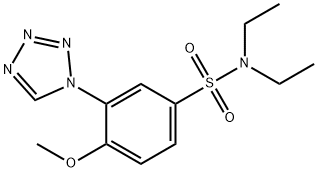 N,N-diethyl-4-methoxy-3-(tetrazol-1-yl)benzenesulfonamide Struktur