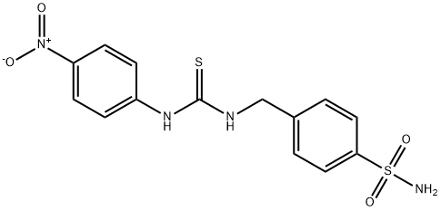 1-(4-nitrophenyl)-3-[(4-sulfamoylphenyl)methyl]thiourea Struktur