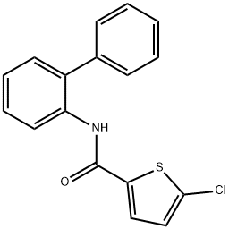 5-chloro-N-(2-phenylphenyl)thiophene-2-carboxamide Struktur