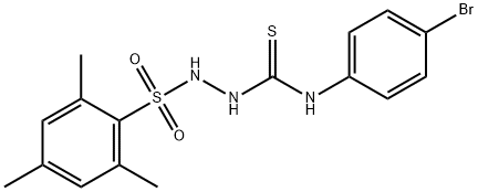 1-(4-bromophenyl)-3-[(2,4,6-trimethylphenyl)sulfonylamino]thiourea Struktur