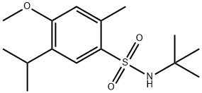 N-tert-butyl-4-methoxy-2-methyl-5-propan-2-ylbenzenesulfonamide Struktur