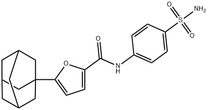 5-(1-adamantyl)-N-(4-sulfamoylphenyl)furan-2-carboxamide Struktur