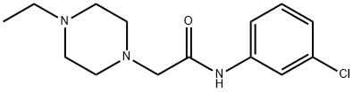 N-(3-chlorophenyl)-2-(4-ethylpiperazin-1-yl)acetamide Struktur