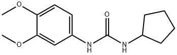 1-cyclopentyl-3-(3,4-dimethoxyphenyl)urea Struktur