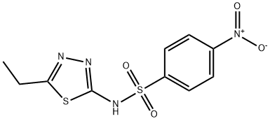 N-(5-ethyl-1,3,4-thiadiazol-2-yl)-4-nitrobenzenesulfonamide Struktur