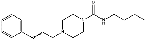 N-butyl-4-[(E)-3-phenylprop-2-enyl]piperazine-1-carboxamide Struktur