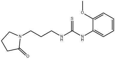 1-(2-methoxyphenyl)-3-[3-(2-oxopyrrolidin-1-yl)propyl]thiourea Struktur