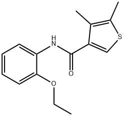 N-(2-ethoxyphenyl)-4,5-dimethylthiophene-3-carboxamide Structure