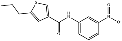 N-(3-nitrophenyl)-5-propylthiophene-3-carboxamide Structure