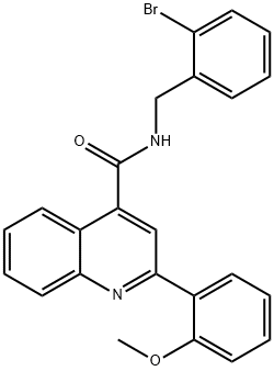 N-[(2-bromophenyl)methyl]-2-(2-methoxyphenyl)quinoline-4-carboxamide Struktur