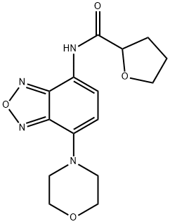 N-(4-morpholin-4-yl-2,1,3-benzoxadiazol-7-yl)oxolane-2-carboxamide Struktur