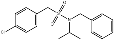 N-benzyl-1-(4-chlorophenyl)-N-propan-2-ylmethanesulfonamide Struktur