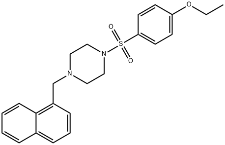 1-(4-ethoxyphenyl)sulfonyl-4-(naphthalen-1-ylmethyl)piperazine Struktur