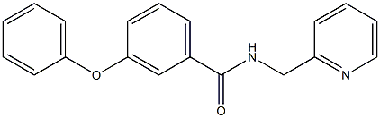 3-phenoxy-N-(pyridin-2-ylmethyl)benzamide Struktur