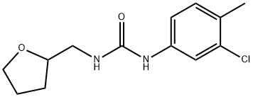 1-(3-chloro-4-methylphenyl)-3-(oxolan-2-ylmethyl)urea Struktur