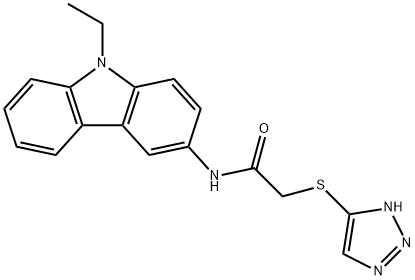 N-(9-ethylcarbazol-3-yl)-2-(2H-triazol-4-ylsulfanyl)acetamide Struktur